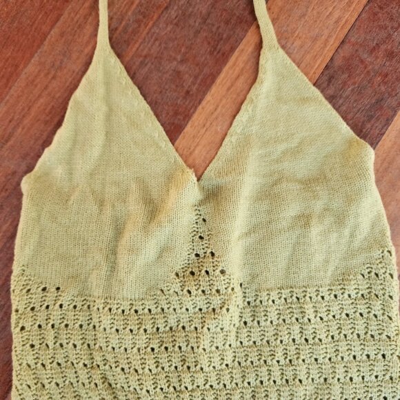 SHEIN Green Knitted Cha Cha Dress Size Medium - Picture 7 of 16